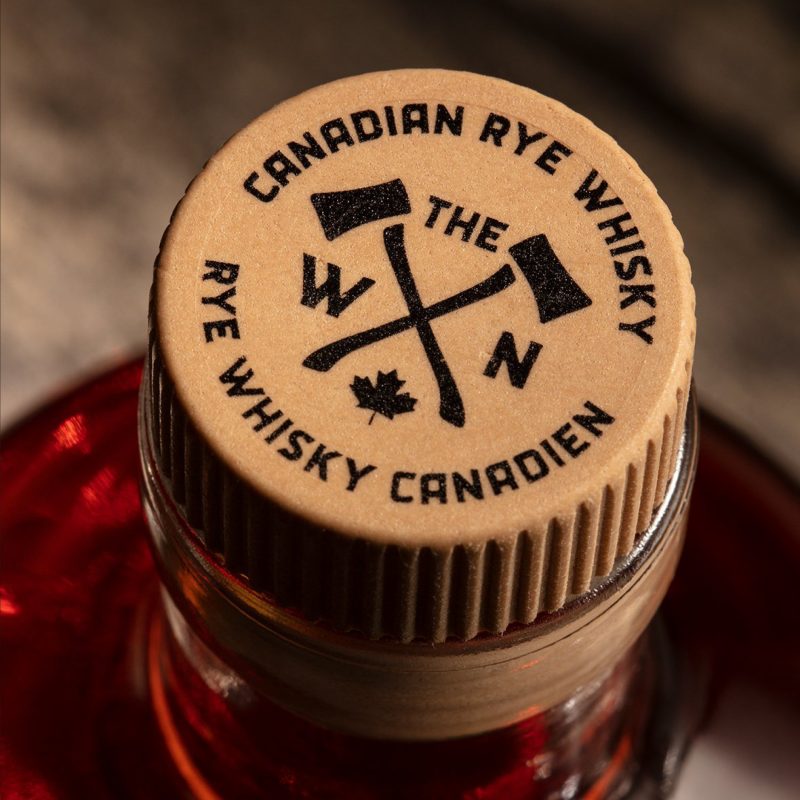 THE WILD NORTH CANADIAN RYE WHISKY<br>Packaging Label Design