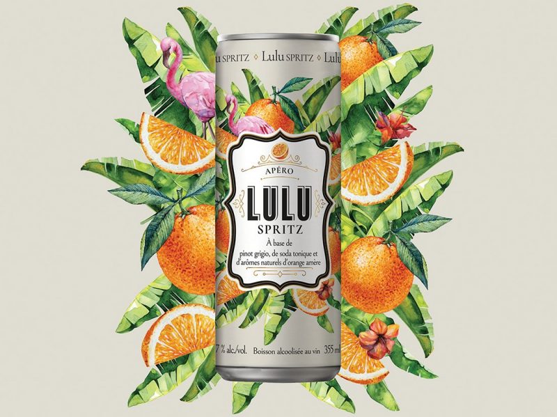 LULU SPRITZ featured on the packaging of the world website