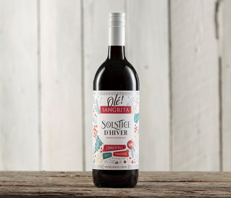 SOLSTICE D’HIVER/ Olé Sangria<br>Packaging Label Design