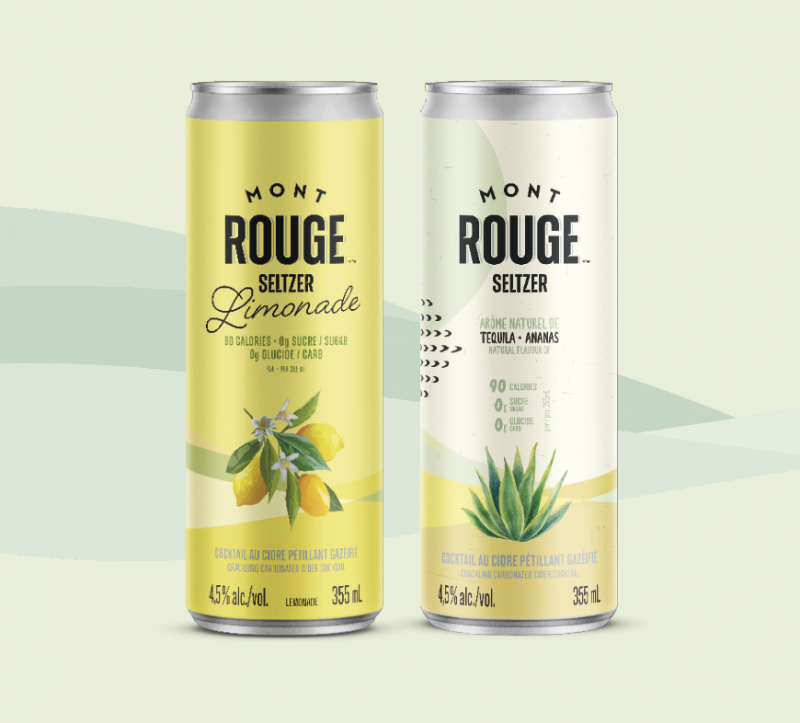 MONT ROUGE CANS – TEQUILA – LIMONADE<br>Packaging et Design d’étiquette
