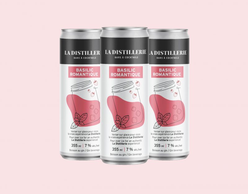 LA DISTILLERIE – CANS<br>Packaging Label Design